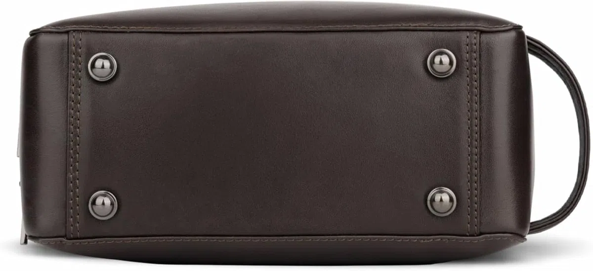 Neceser de Viaje de Cuero auténtico Atlas XL - Bolsa de Aseo para Hombre de Piel Genuina - Hecho a Mano - Diseño Elegante y Gran Capacidad para Viajes y Uso Diario