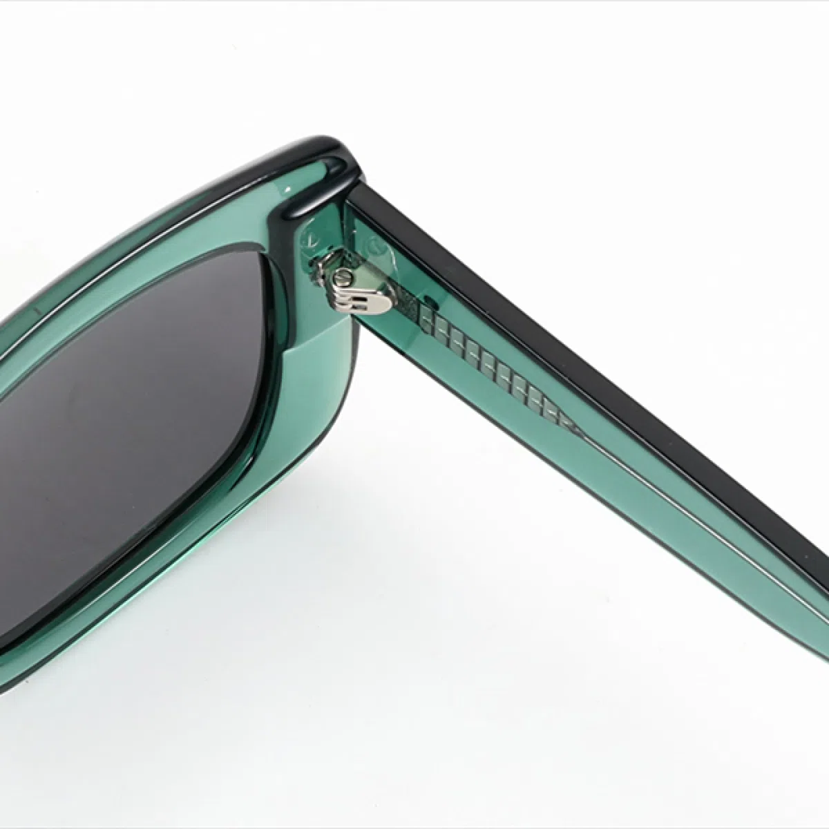 Gafas de sol polarizadas rectangulares grandes para mujer, montura gruesa, acetato UV400, tonos de moda