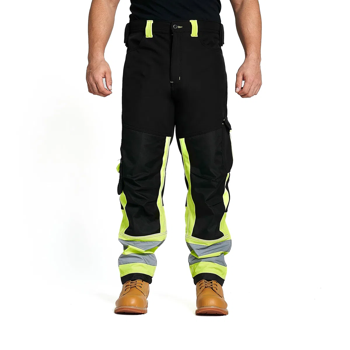 Pantalones de trabajo para hombre, de alta visibilidad, reflectantes, resistentes al agua, a prueba de lluvia, repelentes, resistentes al viento, de seguridad, para el trabajo,