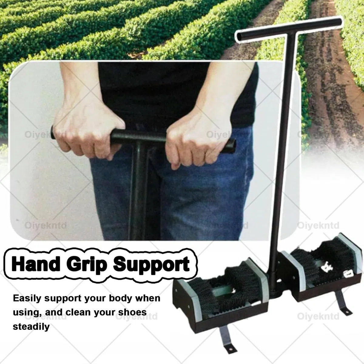 Rascador de botas resistente con asa, limpiador de zapatos para exteriores para una limpieza eficaz de botas y zapatos, ideal para todo el calzado al aire libre