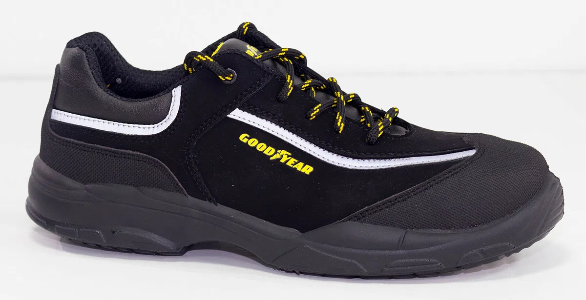 Goodyear G1388601C - Zapatos de Seguridad Unisex - Nobuk Negro S3 SRC - Protección y Durabilidad - Ideal para Diversas Actividades Laborales - Talla 43