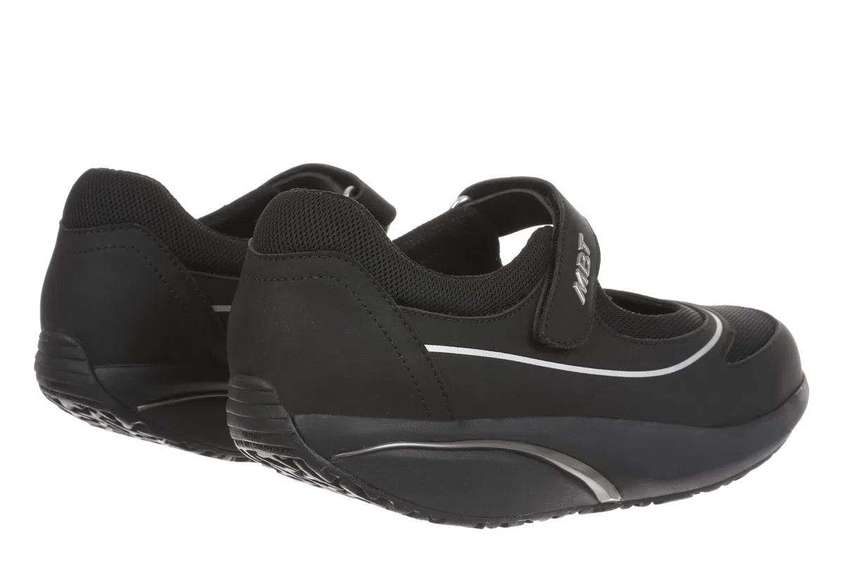 MBT BARIDI 2 Bailarinas de Mujer Estilo Deportivo. Zapatos para Caminar Anatómicos y Cómodos. Calzado Fisiológico Confort y Estabilidad con Suela Curva. Manoletinas Casual con Velcro
