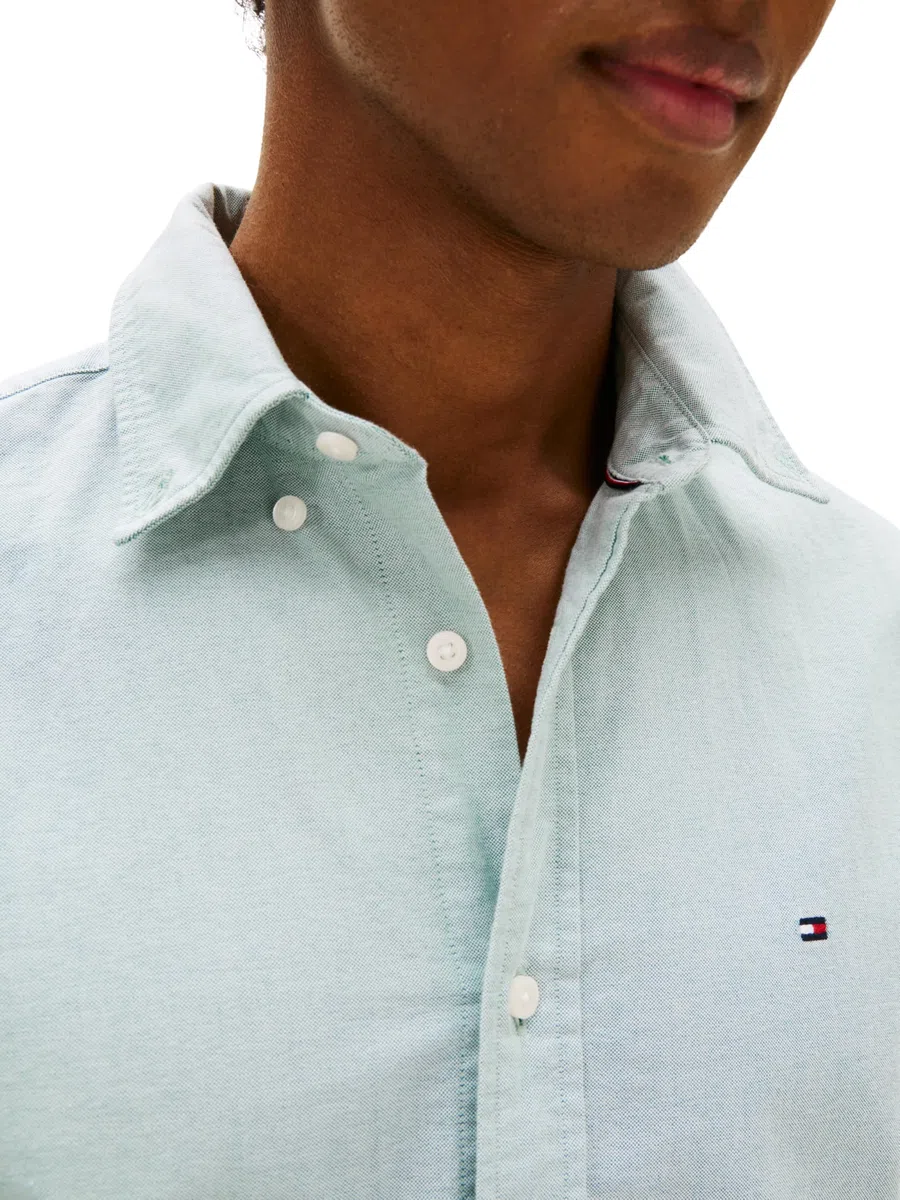 Tommy Hilfiger Camisa Hombre Oxford Shirt de Manga Larga
