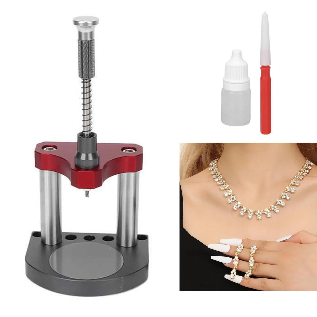Watchmaker - Equipo de restauración de pies, herramienta de soldadura, máquina de unión de reparación de joyas para reparaciones delicadas, herramienta de instalación de pies de relojero