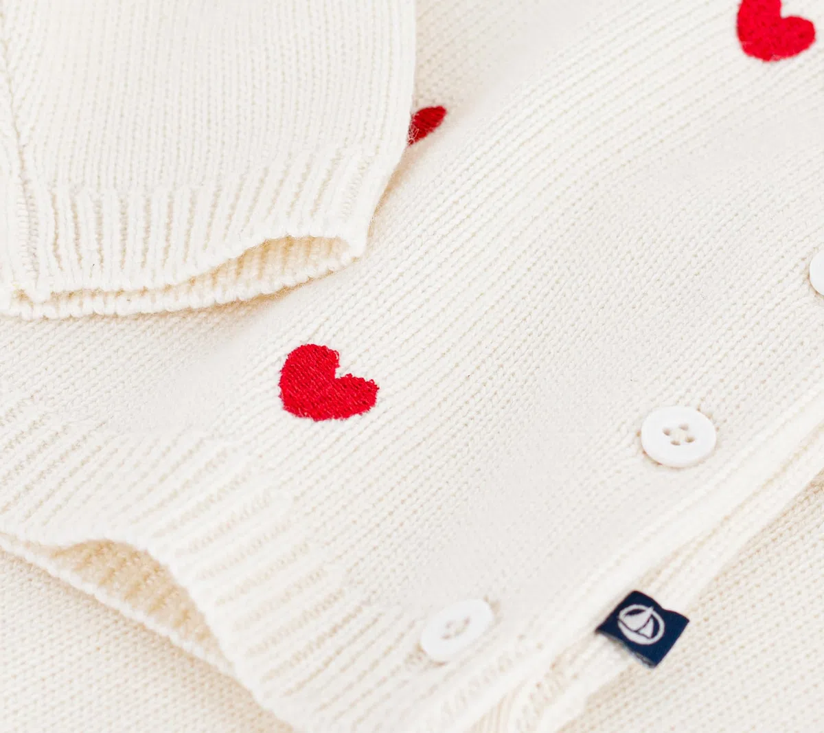 Petit Bateau Ensemble 2 Pièces Bébé En Tricot Et Cœurs Brodés A0dts01 Ropa DÍA Unisex bebé (Pack de 1)