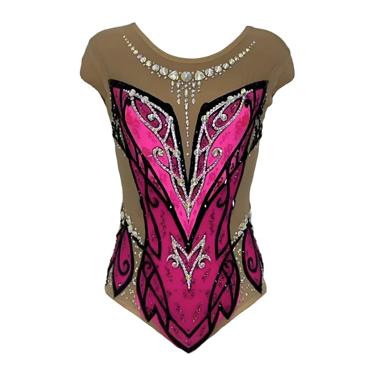 Maillot De Gimnasia Rítmica For Mujer Traje de Baile de Ballet de Alta Elasticidad Mono de Gimnasia Puesta En Escena