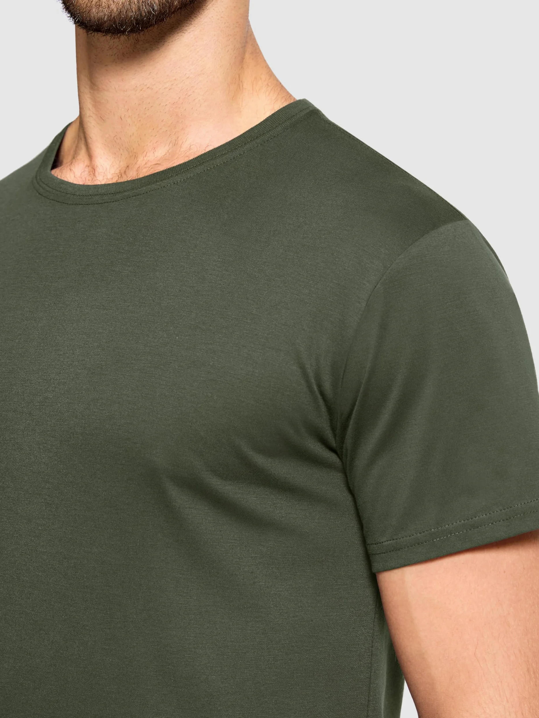 Paquete de 5 camisetas de algodón para hombre, cuello redondo, transpirables, de manga corta, básicas, lisas, para hombre, M-5XL, paquete múltiple