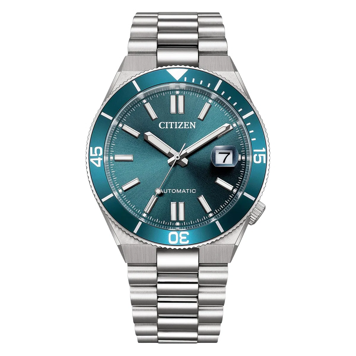 Citizen Tsuyosa Shore - Reloj automático para Hombre con Correa de Acero Inoxidable y Cristal de Zafiro, 10 ATM