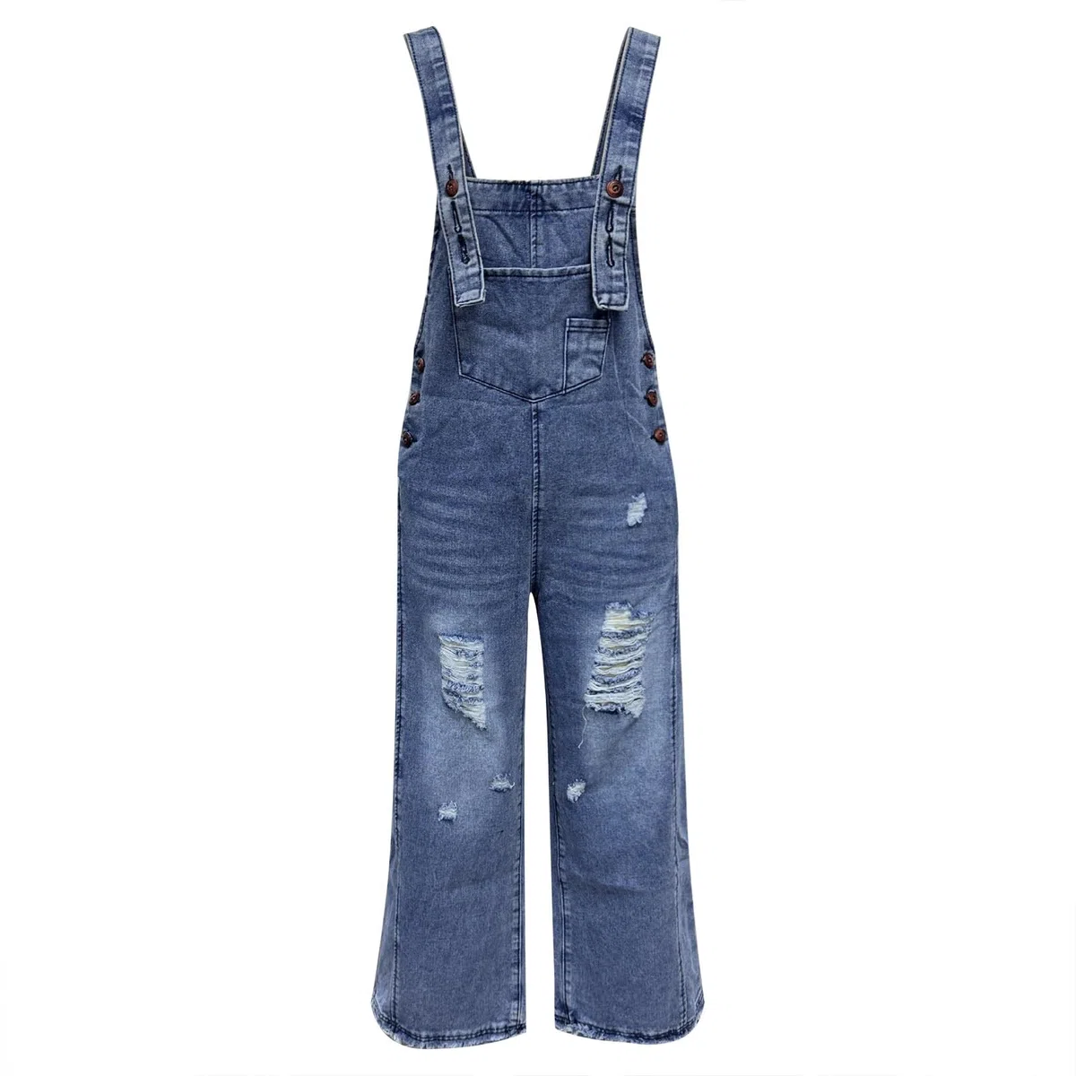 Genérico Mono Vaquero Mujer Monos Peto Primavera Jumpsuit Largo Casual Disfraz Algodón Tejanos Vestir Trabajo Pantalones Invierno Ligero