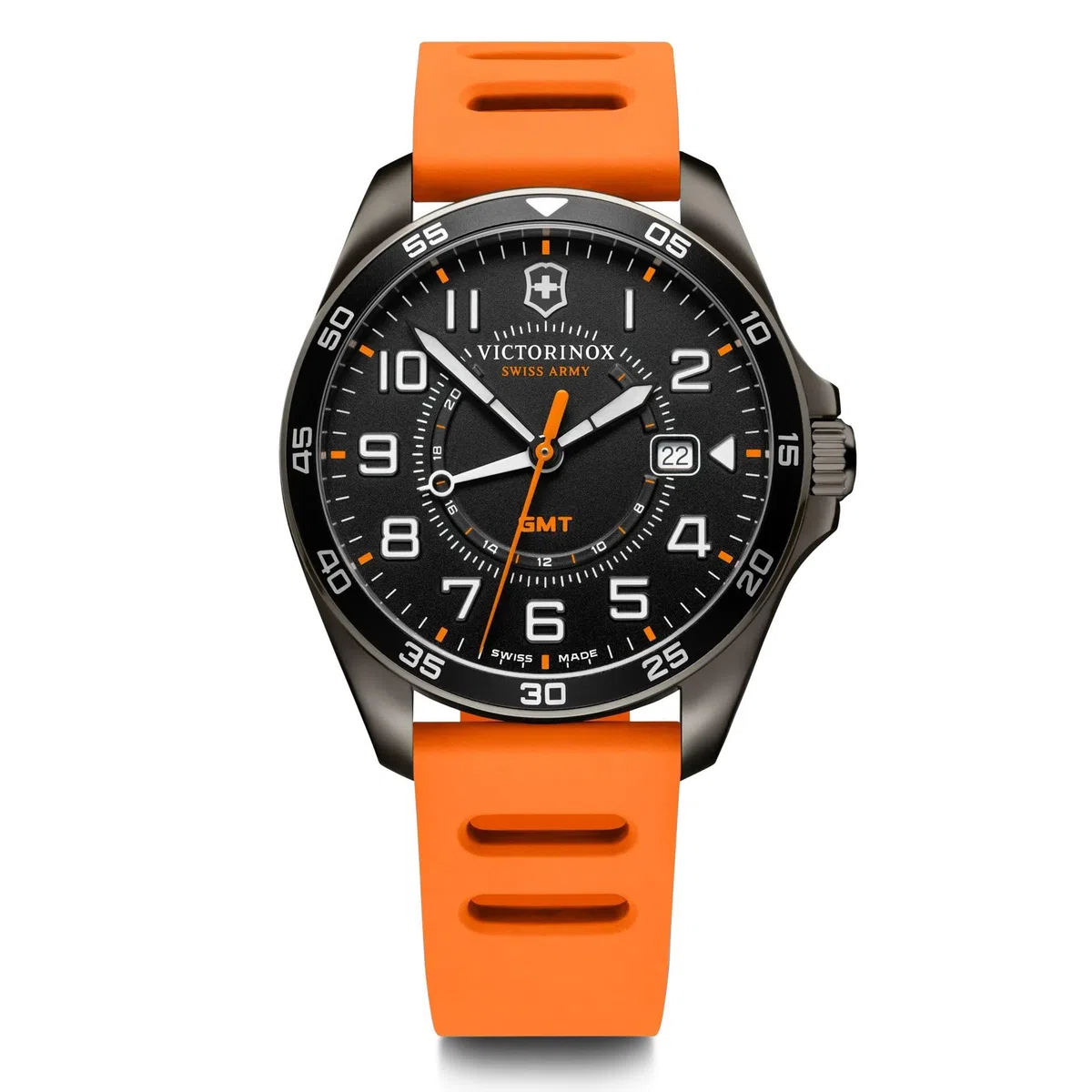 Victorinox FieldForce GMT Ø 42 mm Reloj de Pulsera de Hombre, Swiss Made, Cuarzo analógico, Sumergible hasta 100 m