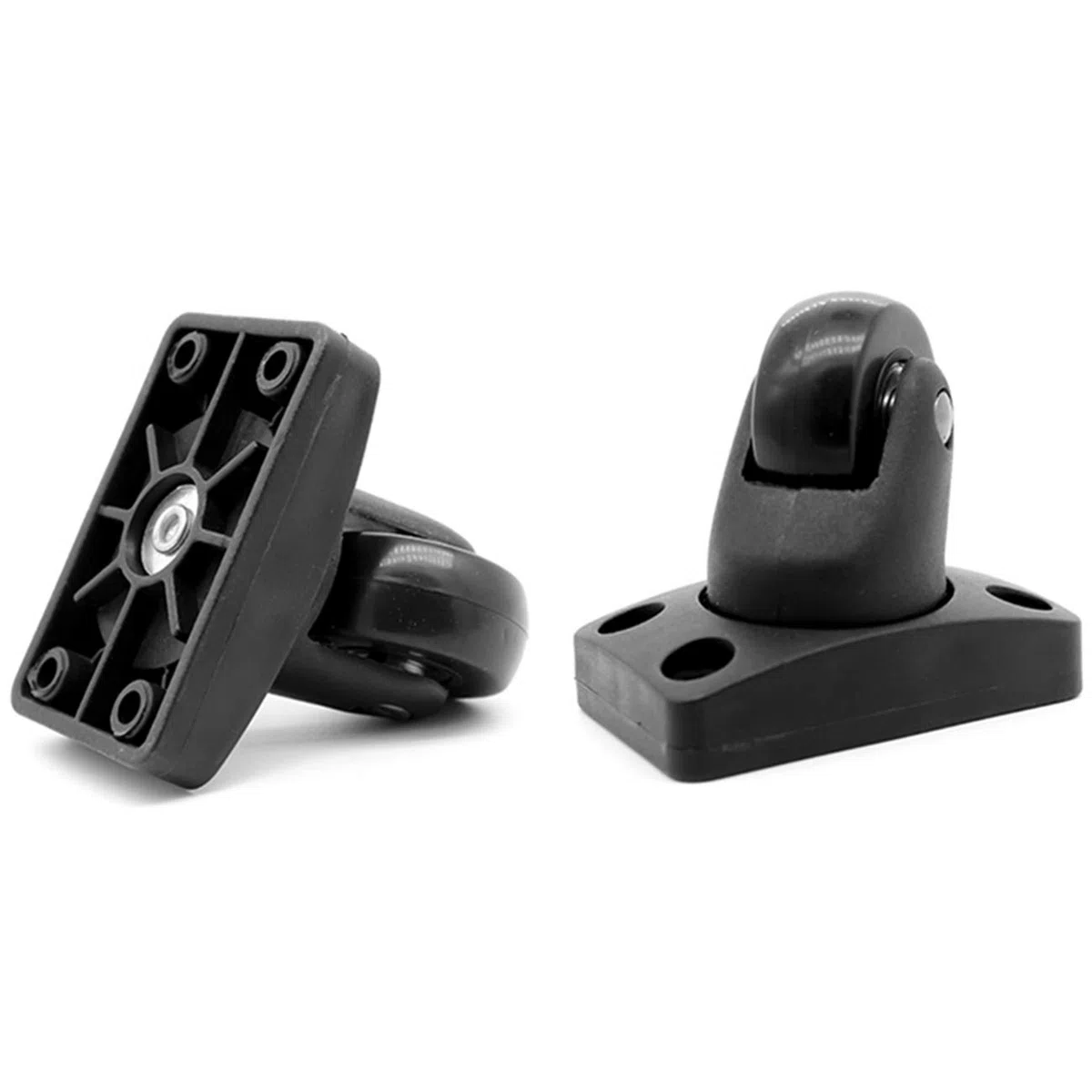 GEBONE Ruedas de repuesto de equipaje de plástico para maleta, ruedas giratorias de repuesto YF BW020# Kit de repuesto de reparación, Un par de ruedas cortas y largas, Wheel Diameter is about 42 mm,