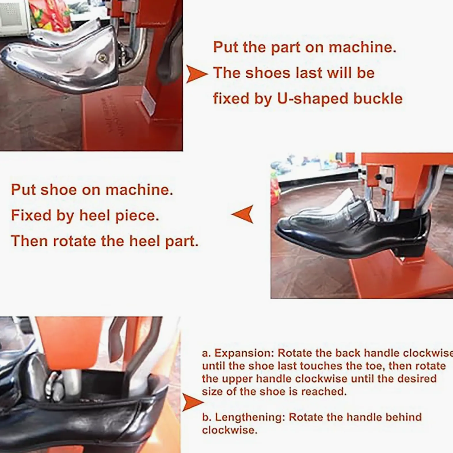 Genérico Ensanchador de Zapatos portátil, ensanchador de Zapatos Ajustable, ensanchador de Botas de 2 Cabezales, Herramienta Multifuncional for reparación de Calzado.