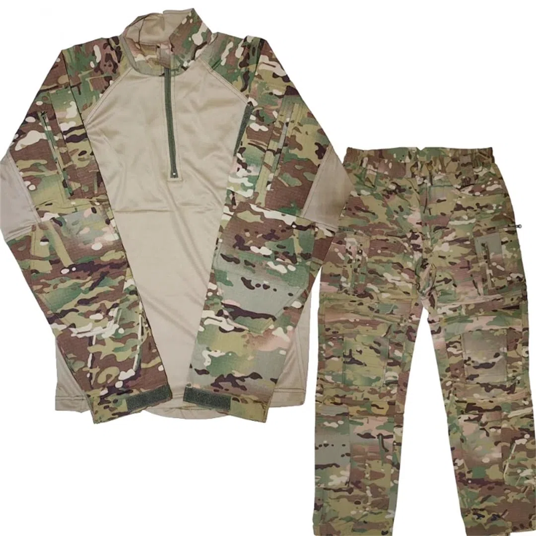 Multicam - Traje táctico de combate, uniforme de camuflaje, equipo de entrenamiento al aire libre, ropa de caza y trabajo