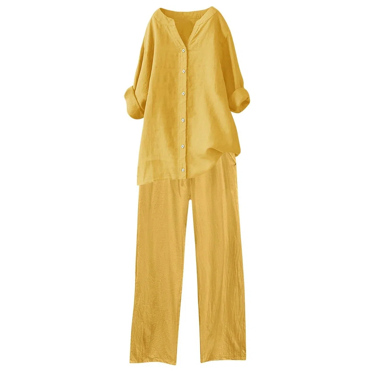 Conjunto Mujer Verano 2 Piezas Moda raje de Primavera Ligero Chndal Blusa Pantalones Ropa Playa Vacaciones Deportivo Casa Trabajoconjunto Casual mujerTejido de