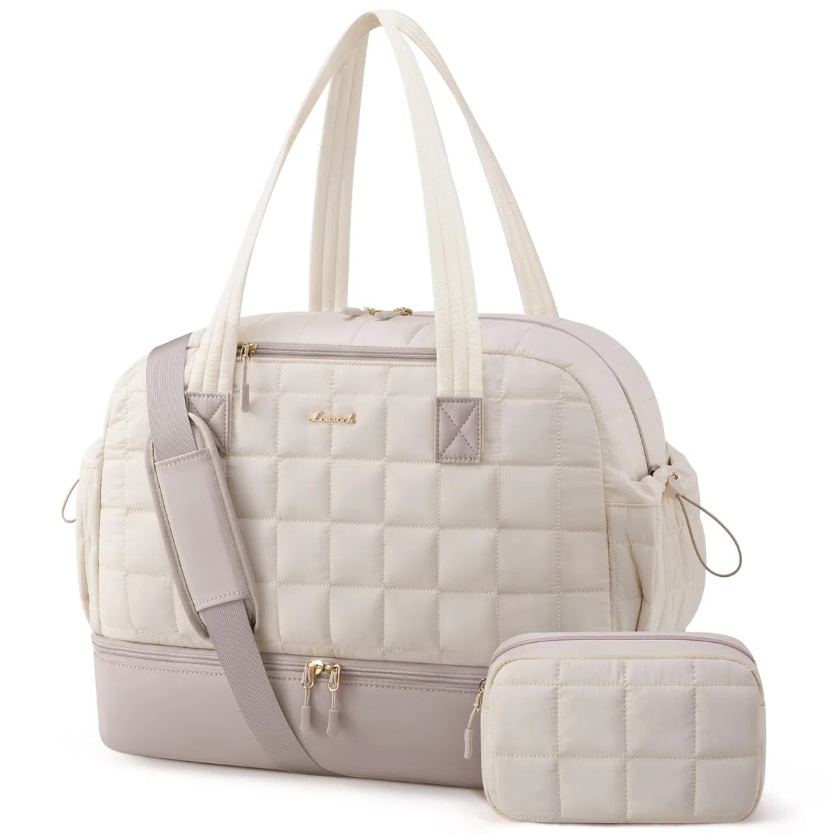 LOVEVOOK Bolsa de viaje para mujer, ligera, para el fin de semana, para nacimiento, bolsa de deporte, bolsa de viaje con compartimento para zapatos y compartimento húmedo, bolsa de equipaje de mano