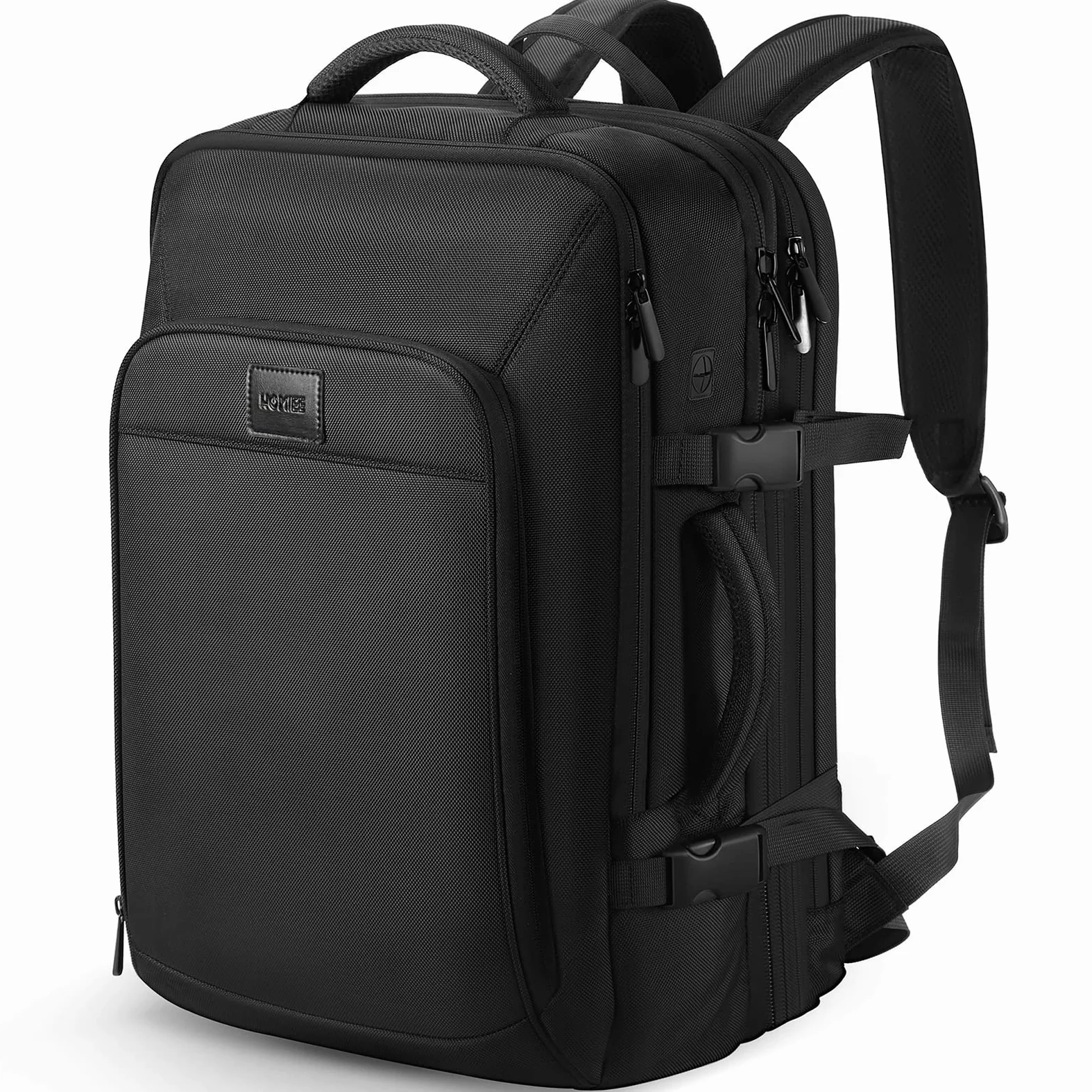 HOMIEE Mochila Viaje Mochila Cabina 55x40x20 50L Extensible Mochila Para Portátil 15.6 17.3 Pulgadas Equipaje de Mano Impermeable Bolsa para Negocio Trabajo Viaje Escolares Hombre Mujer