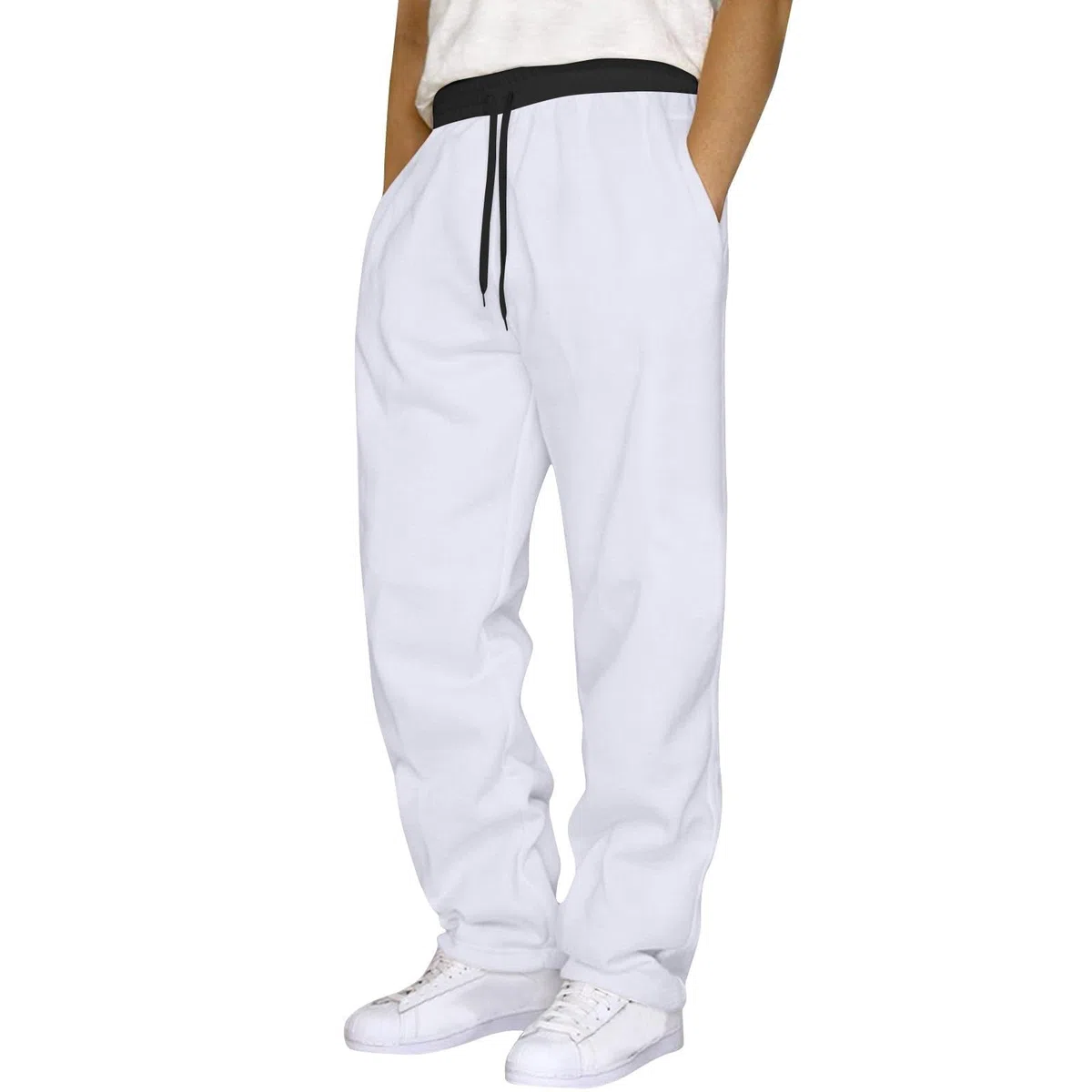 Pantalones de chándal para hombre, paquete de 3 unidades, pantalones deportivos holgados, cintura elástica, pantalones de entrenamiento, pantalones de ocio, pantalones de pierna ancha, pantalones de