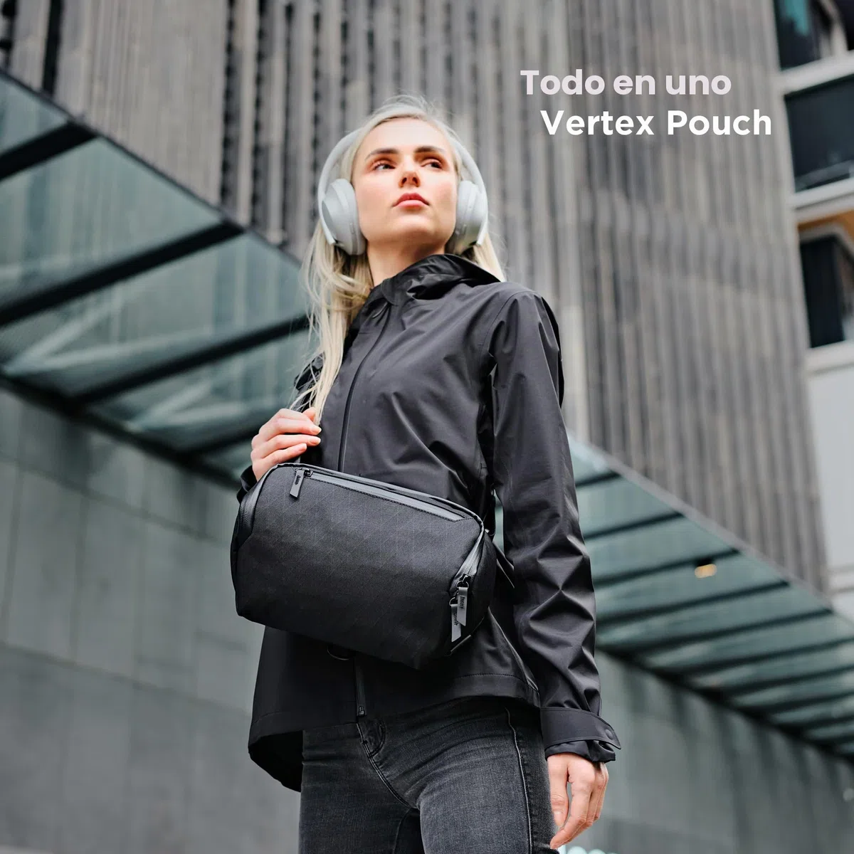 ALPAKA Vertex Pouch 3.5L – Tech Organizer | Bolsa organizadora EDC, cremallera AquaGuard, para cable, móvil, powerbank y USB, se mantiene de pie