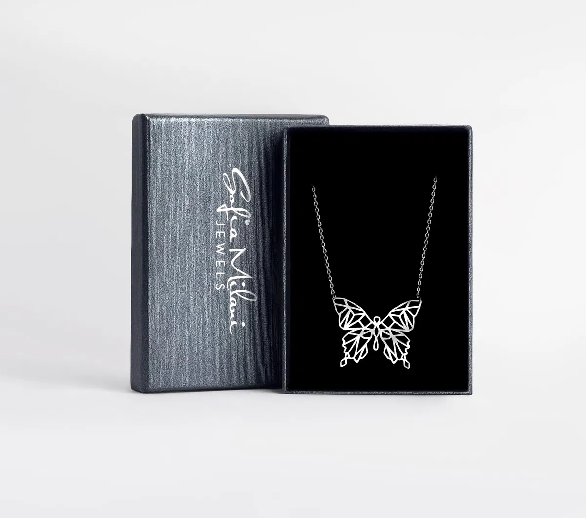 Sofia Milani - Collar para Mujeres en Plata de Ley 925 - Colgante de Mariposa