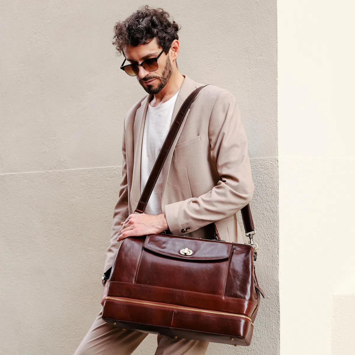 Time Resistance Maletín Médico Profesional de Cuero, Maletín de Médico Estilo Vintage, Ideal para Doctores y Enfermeras, Bolso Hombre de Cuero