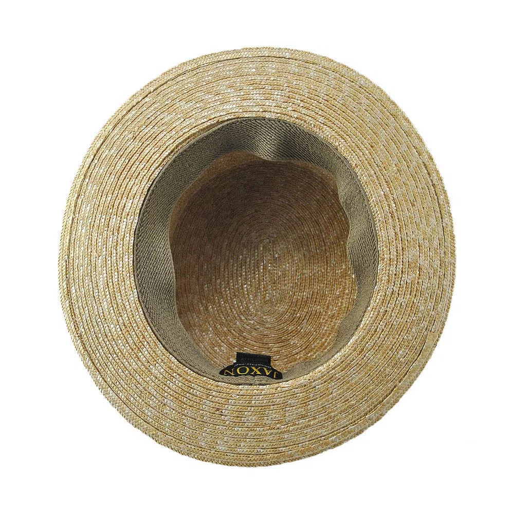 Jaxon & James Sombrero canotero de Paja con Diadema a Rayas Naturales