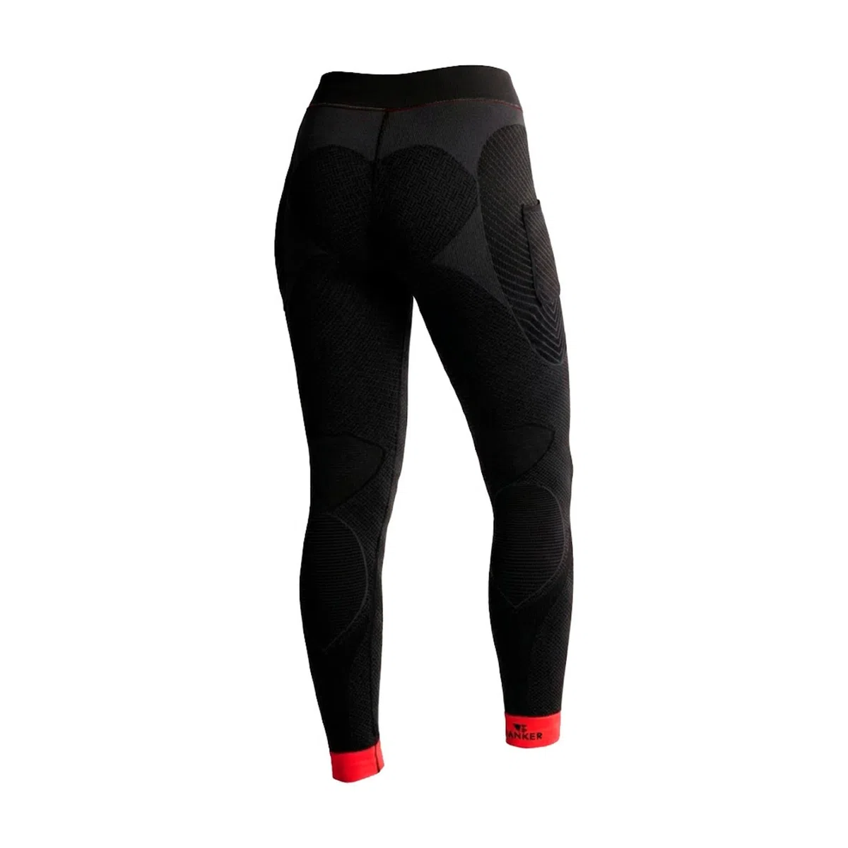 HANKER Mallas largas de compresión Unisex con Bolsillos para Running y Gym | 85% poliéster Soft Air Plus, 10% elastano, 5% poliamida, bolsillos, ajuste compresivo, para gym y trail