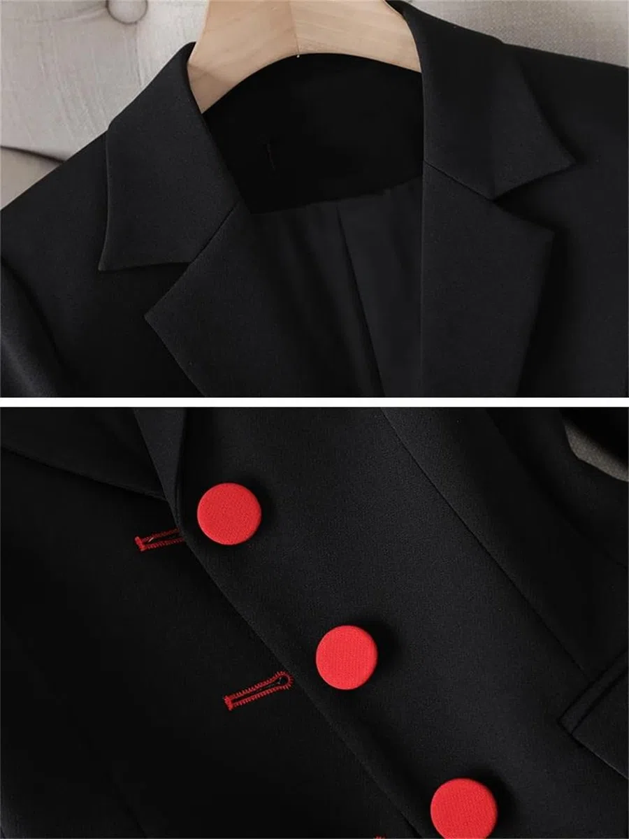 Conjunto de 2 piezas de pantalón de oficina para mujer, moderno, elegante, blazer y pantalones, traje de trabajo formal de negocios