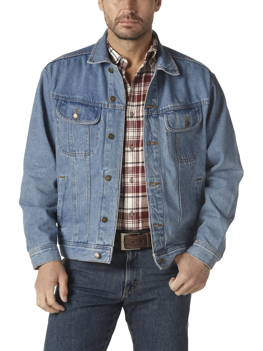 Wrangler Herren Rugged Wear Unlined Denim Jacke Rugged Wear Ungefütterte Jeansjacke
