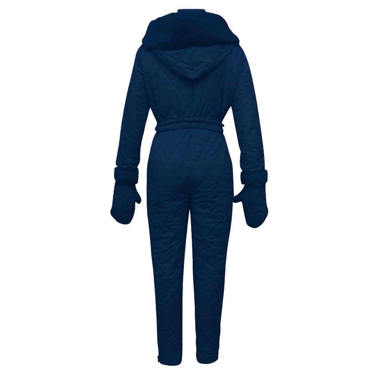 Generic Boda Traje de Mujer Casual Grueso Caliente Snowboard Ski Al Aire Libre Cremallera Traje de Esquí Around Mono Suave Mujer Azul Adulto Esquí de Montaña