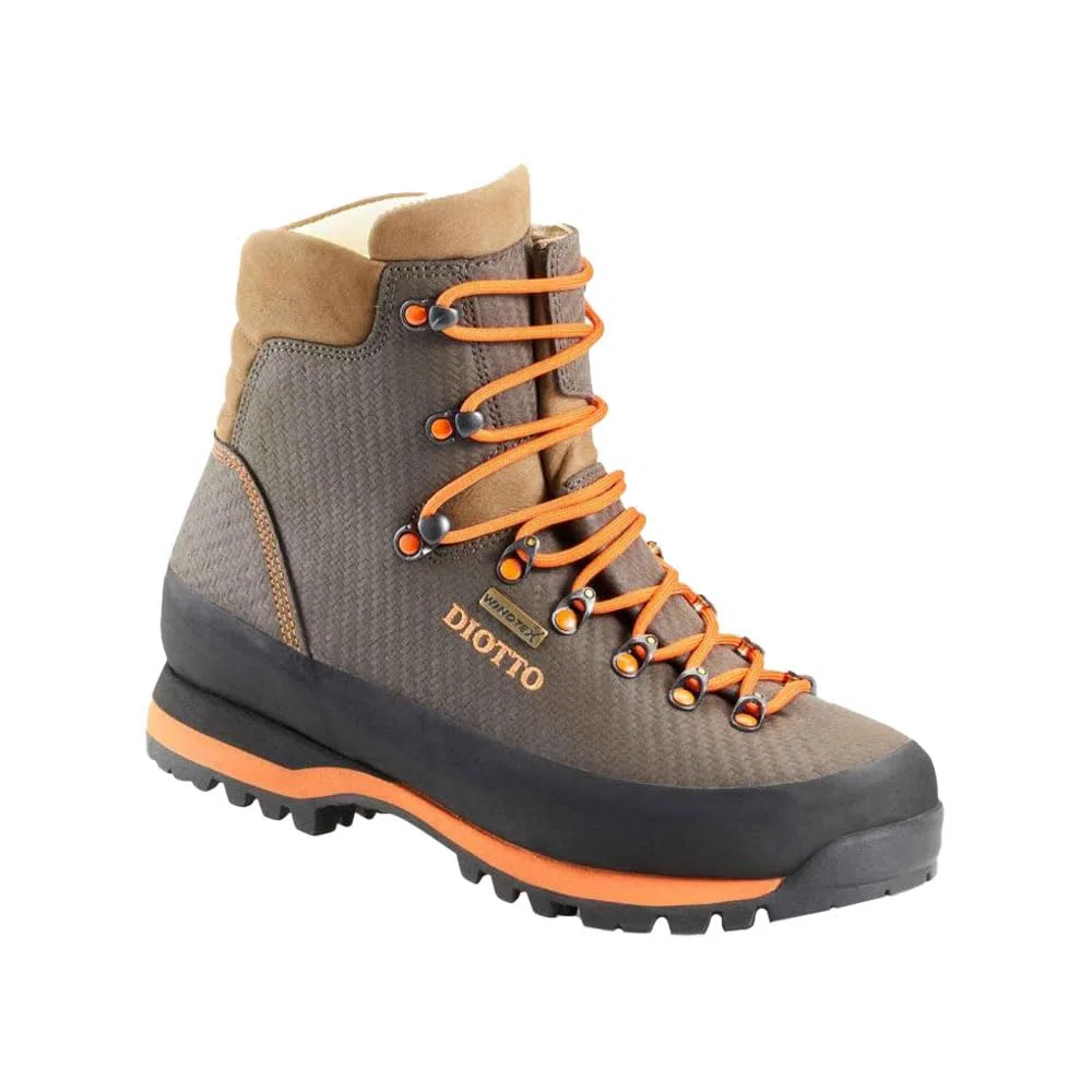 DIOTTO Botas de caza y trekking Woodcock HV, suela Vibram, cuello de piel Nobuck, alta visibilidad
