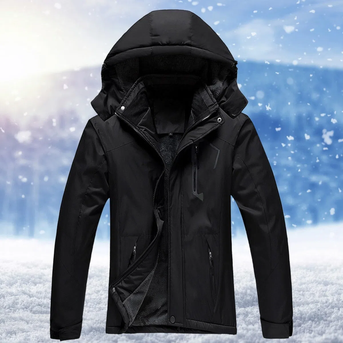 2026 Chaqueta de forro polar invernal para actividades al aire libre – Abrigo para clima frío de talla grande para senderismo para equipo