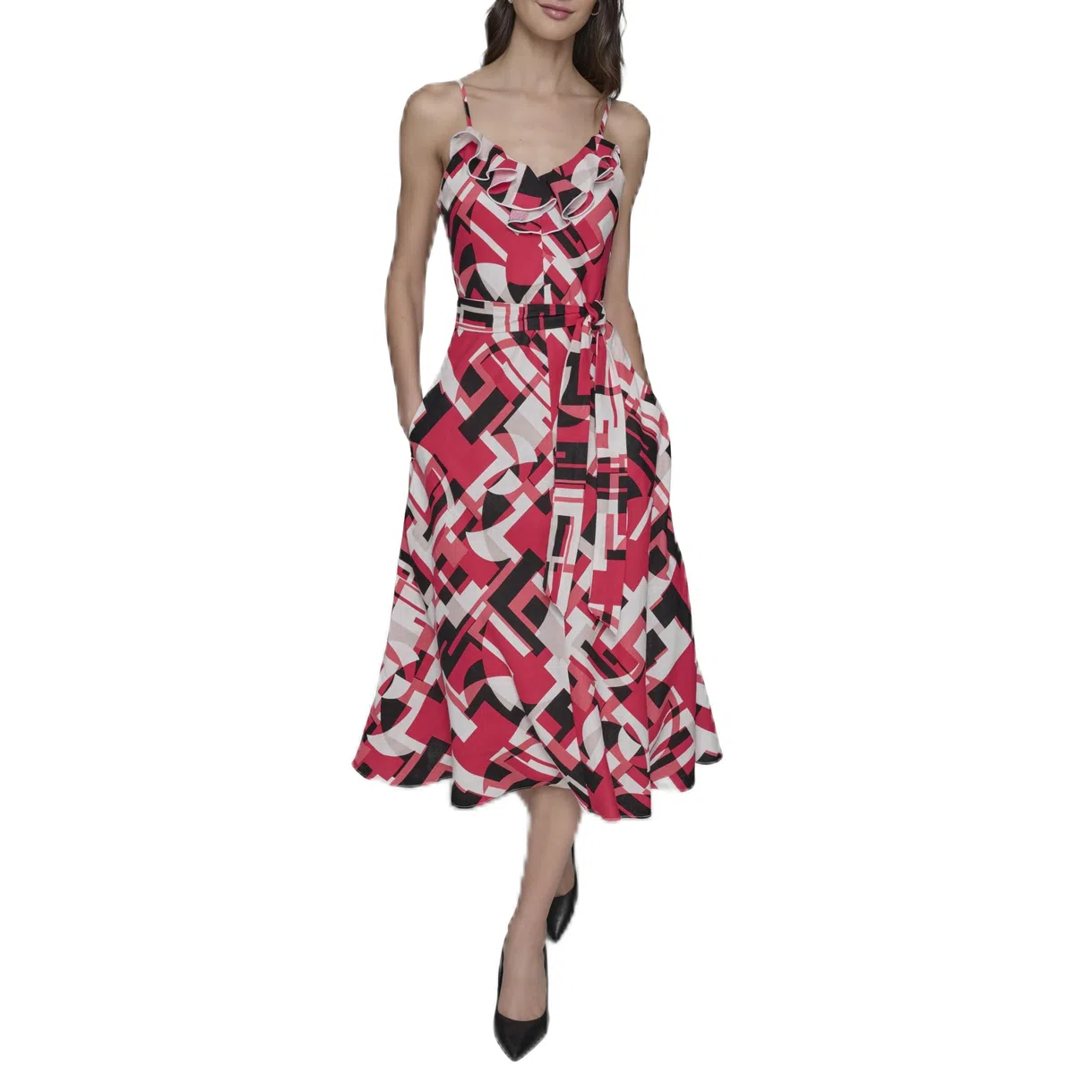 Karl Lagerfeld Paris Casual Summer Bright Dress Vestido Informal para Mujer
