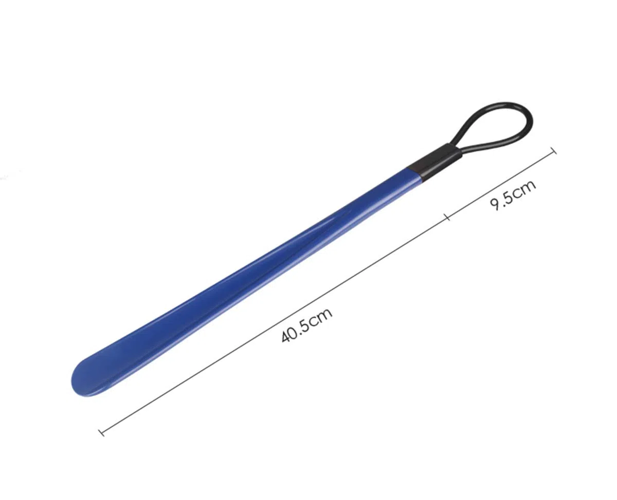 Calzador, Calzador de PVC con Mango Largo(Blue 30cm)