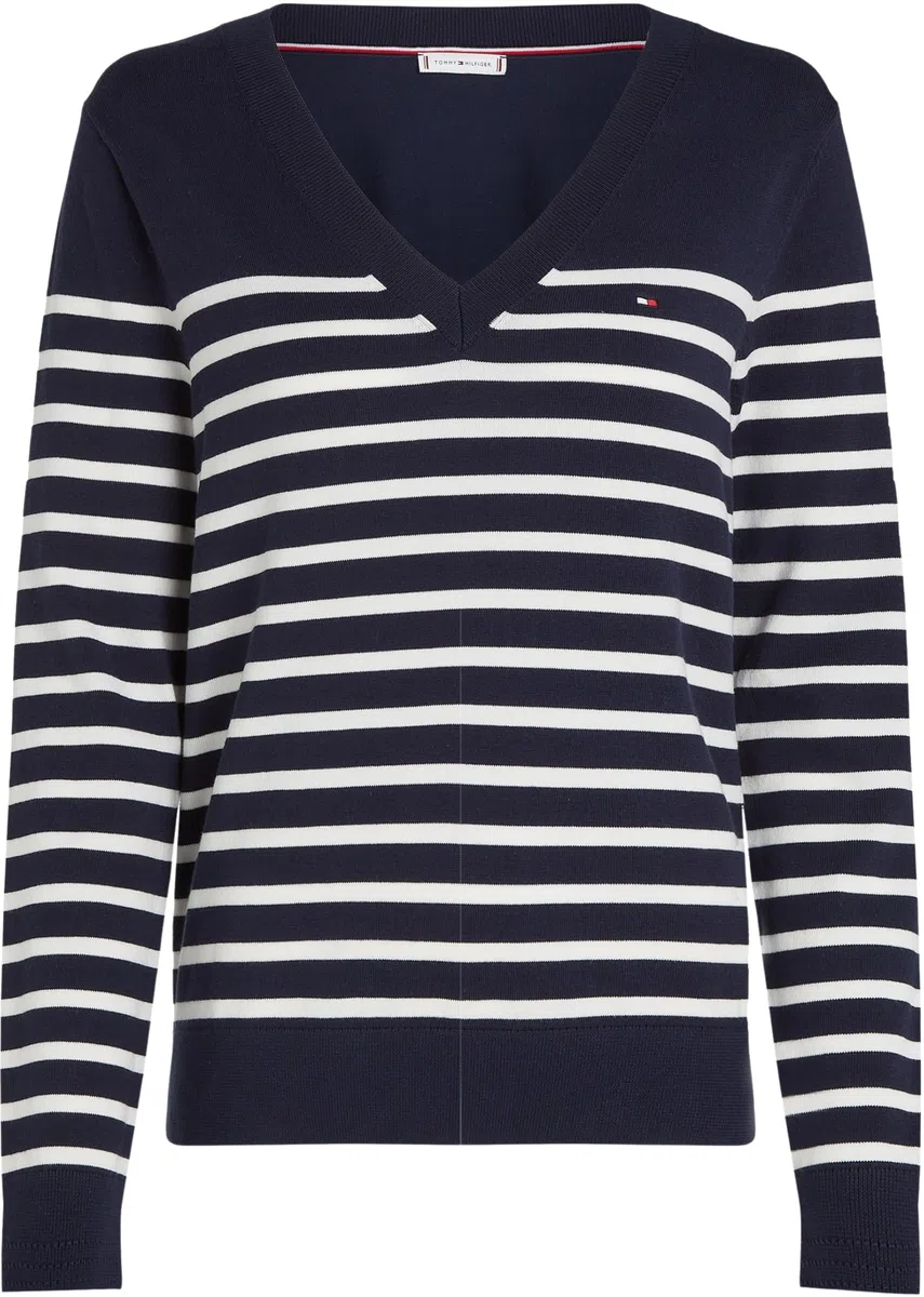 Tommy Hilfiger Jersey Mujer Jersey V-Neck Cárdigan de Punto