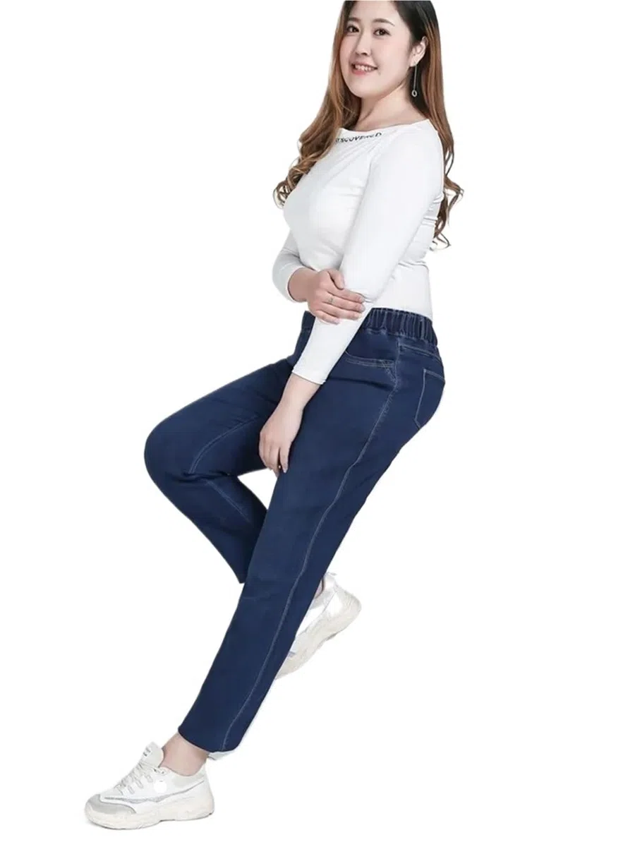 Vaqueros Elásticos Mujer Pantalones Vaqueros elásticos Negros for Mujer, Talla 9XL, Holgados, de Talla Grande, for niña