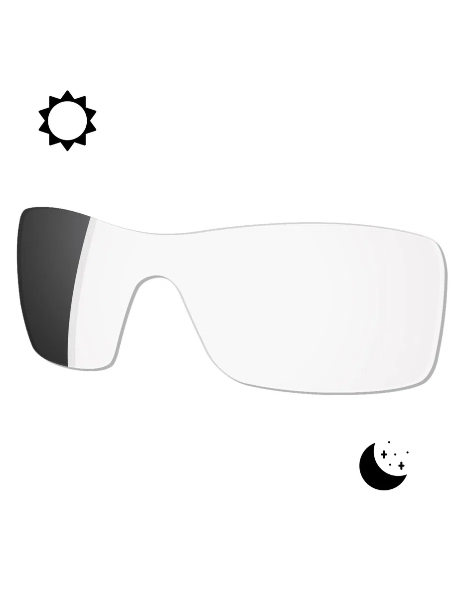 OSharp Lentes de repuesto para gafas de sol Oakley Batwolf OO9101, polarizadas HD, espejadas, protección UV y ajuste perfecto