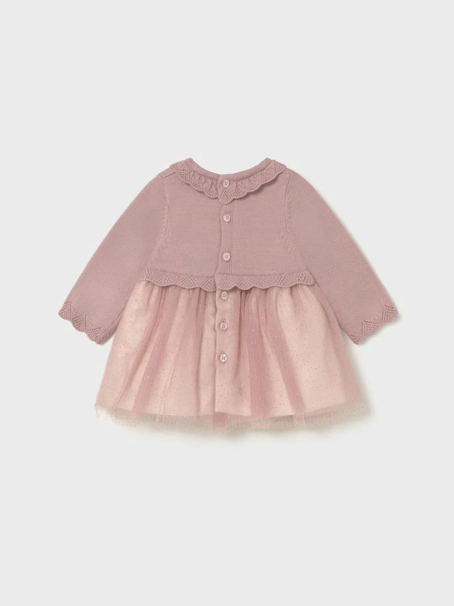 Mayoral Vestido Tricot y Tul para bebé niña