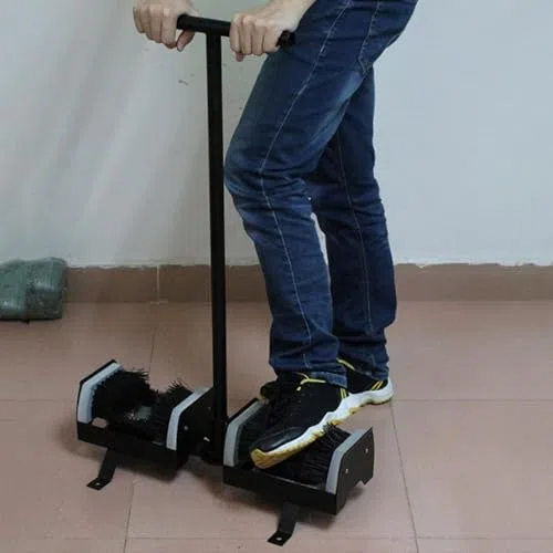Cepillo raspador de botas, herramienta de limpieza de mango de metal resistente para eliminación de barro, accesorio de entrada al aire libre y jardín, diseño duradero y estable