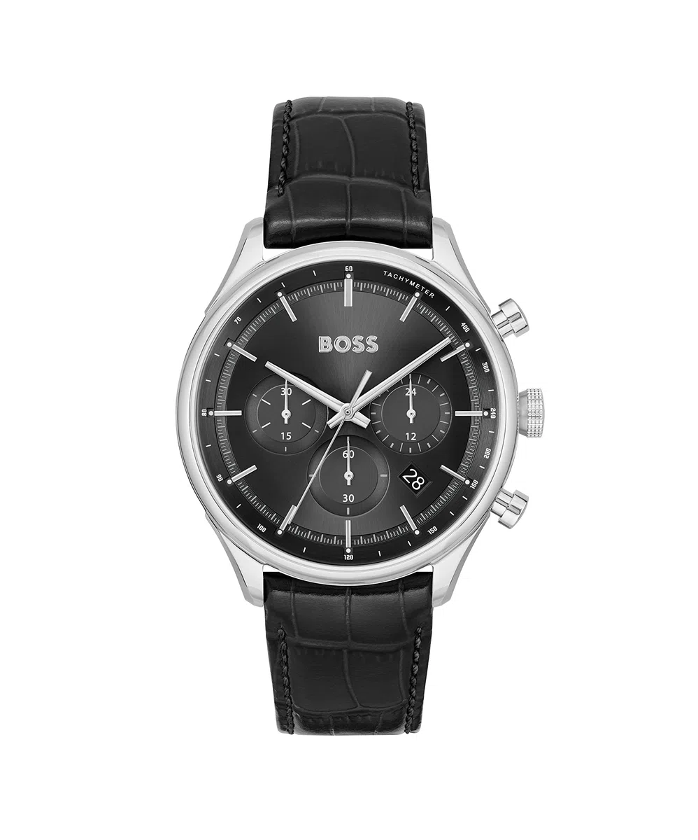 BOSS Reloj Cronógrafo de Cuarzo para Hombre Colleción Gregor con Correa en Piel o Acero Inoxidable
