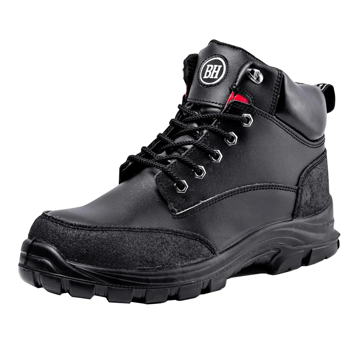 BLACK HAMMER Botas de Seguridad para Hombre con Puntera de Acero S3 SRC Zapatos de Trabajo de Cuero 7700 (43 EU)