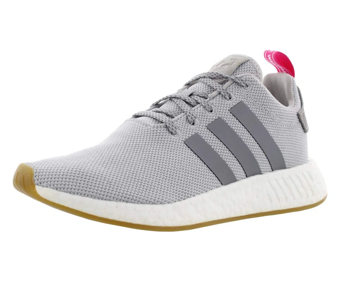 adidas Originals Women's NMD_R2 W Running Shoe, Two/Grey Three/Shock Pink, 10 M US