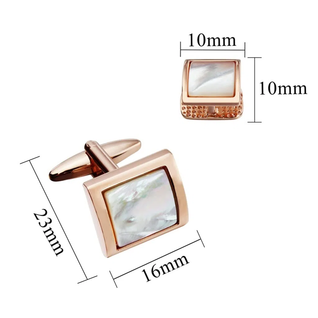 Desconocido Gemelos Cuadrados de latón para Camisa de Esmoquin para Hombre Gemelos de Concha de Perla Botones Juego de Tachuelas Hombre Boda (Color : B, Tamaño : Mismo tamaño) (C Mismo tamaño)