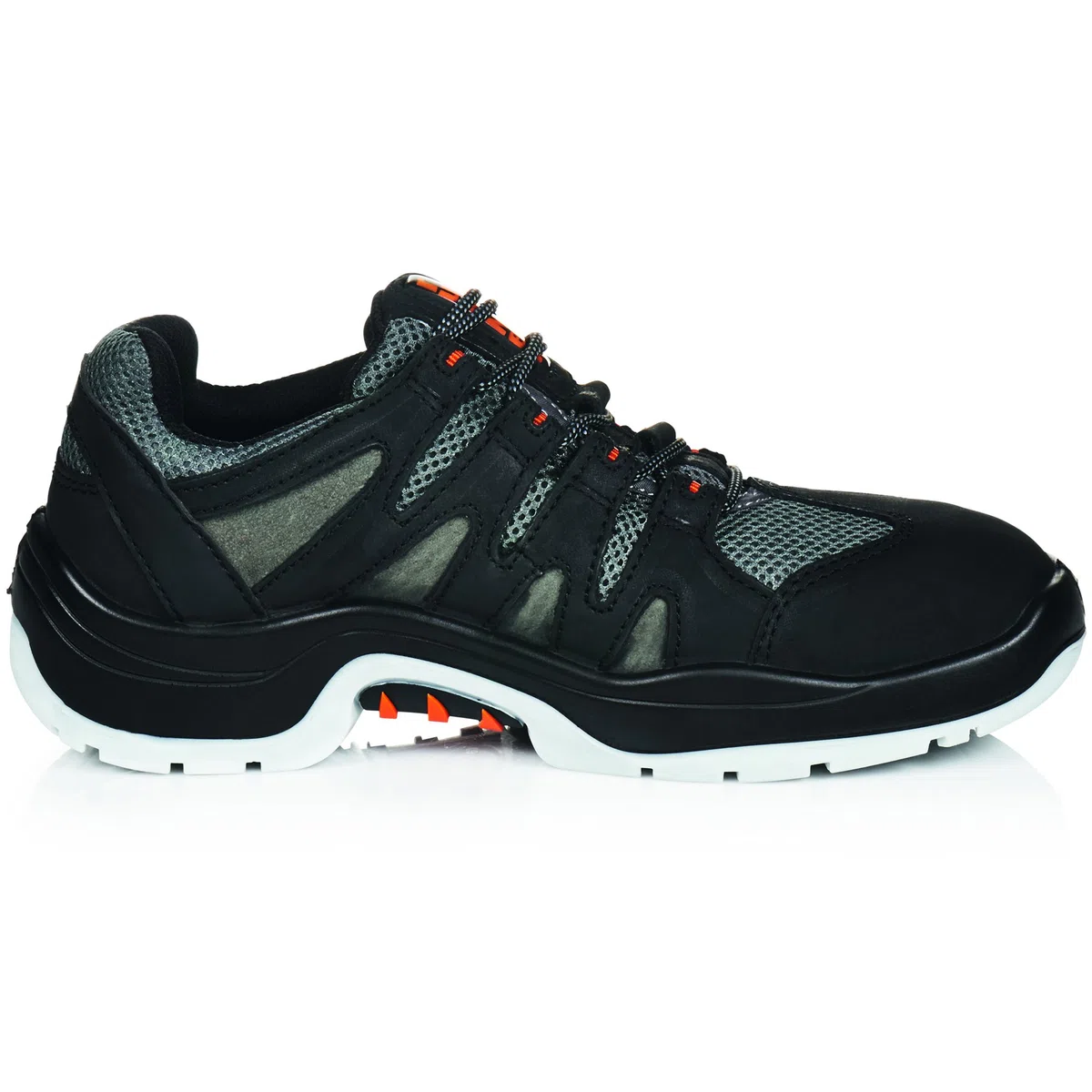 Zapatillas de seguridad runnex 5102 – 52 "equipo Star, S1, tamaño 52, negro/naranja/gris