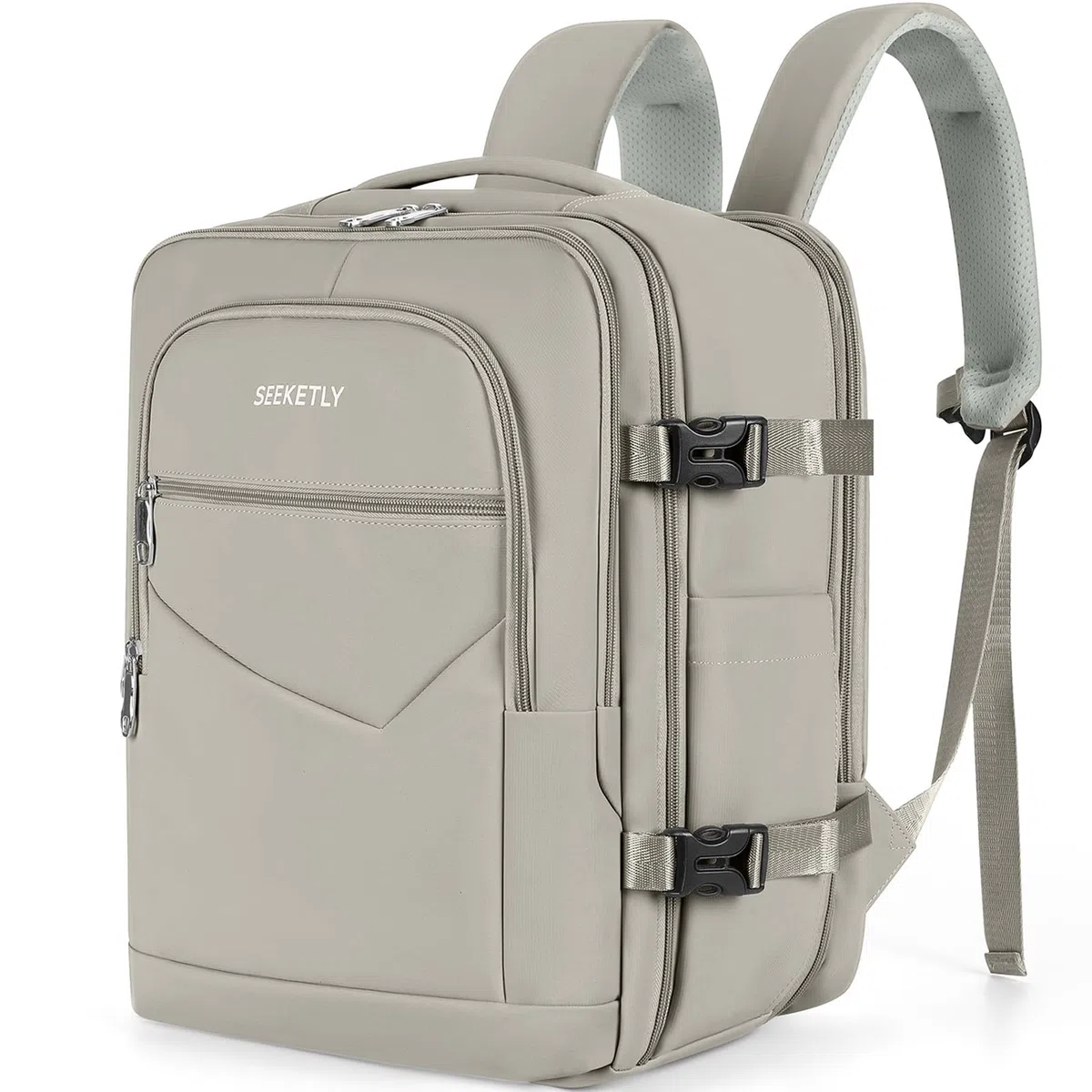 Mochila 40x30x20 Expandible 40x30x25 para Ryanair,Vueling, Wizz Air, Mochila Viaje Cabina Avión Mujer y Hombre, Equipaje de Mano con Compartimento Portátil 15.6", Mochila Antirrobo