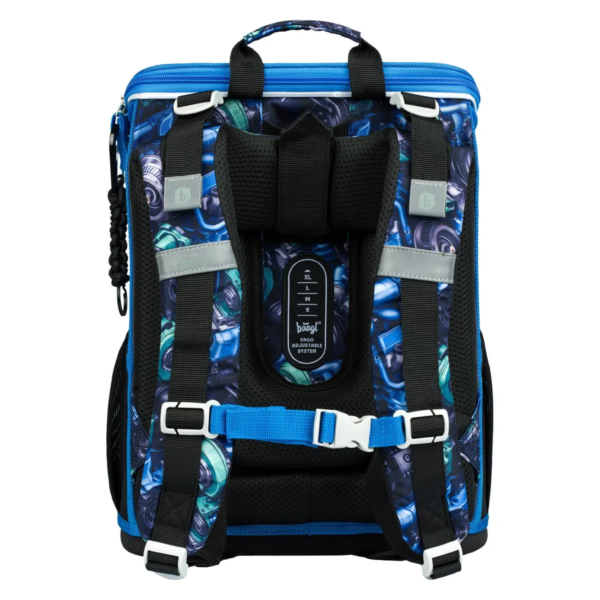 Baagl Juego de 5 Mochilas Escolares para niños y niñas (Mochila Escolar Zippy para Primer Grado, Estuche, Bolsa de Gimnasio, Delantal, Bolsa para el Cuello), Mochila Escolar ergonómica, 18 L