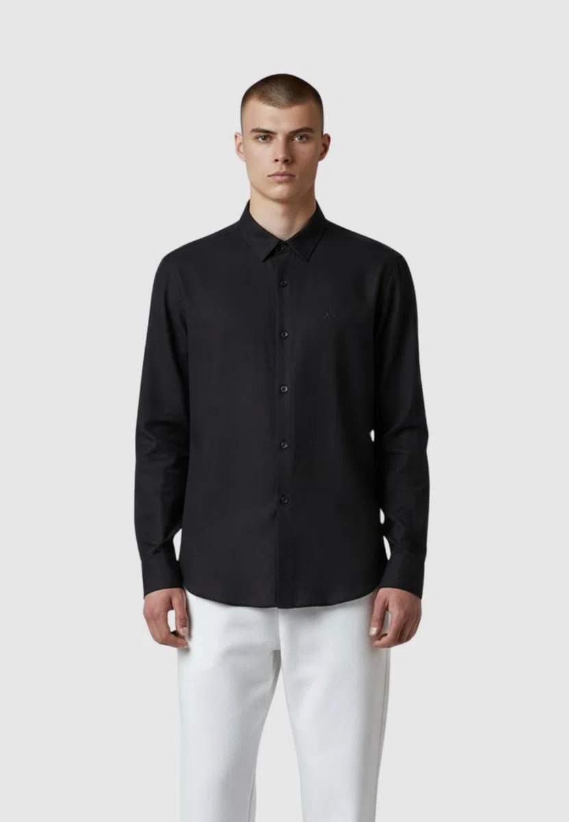 Armani Exchange Essential, Emboridered Tonal Logo Camisa Hombre (Pack de 1)