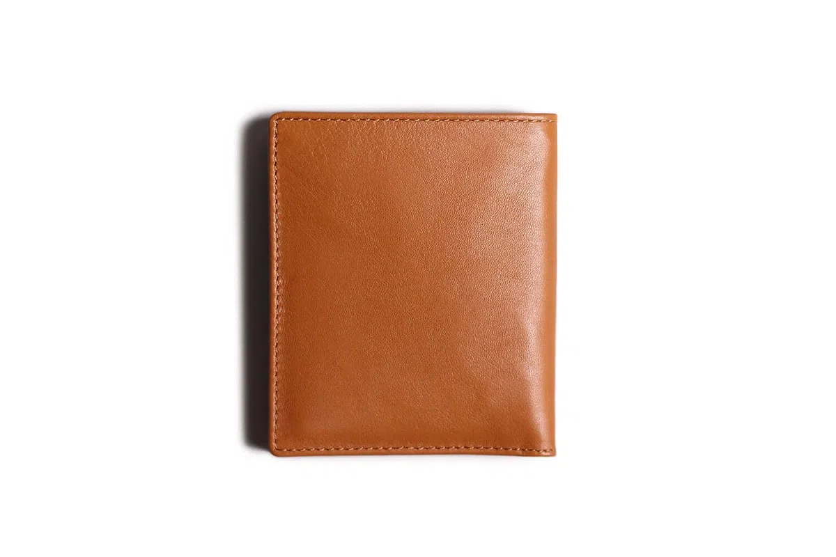 Harber London - Cartera Bifold de Piel con protección RFID, para 18 Tarjetas de crédito y Billetes, con Bolsillo para Monedas | Color Piel | Hecho a Mano