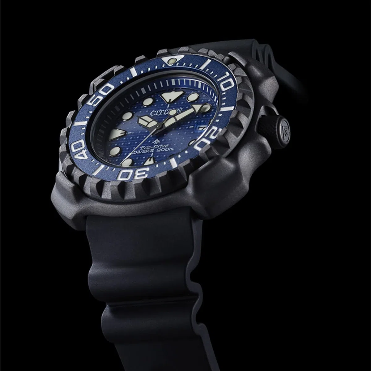 Citizen Reloj analógico Eco-Drive para Hombre con Banda de Goma Promaster Marine