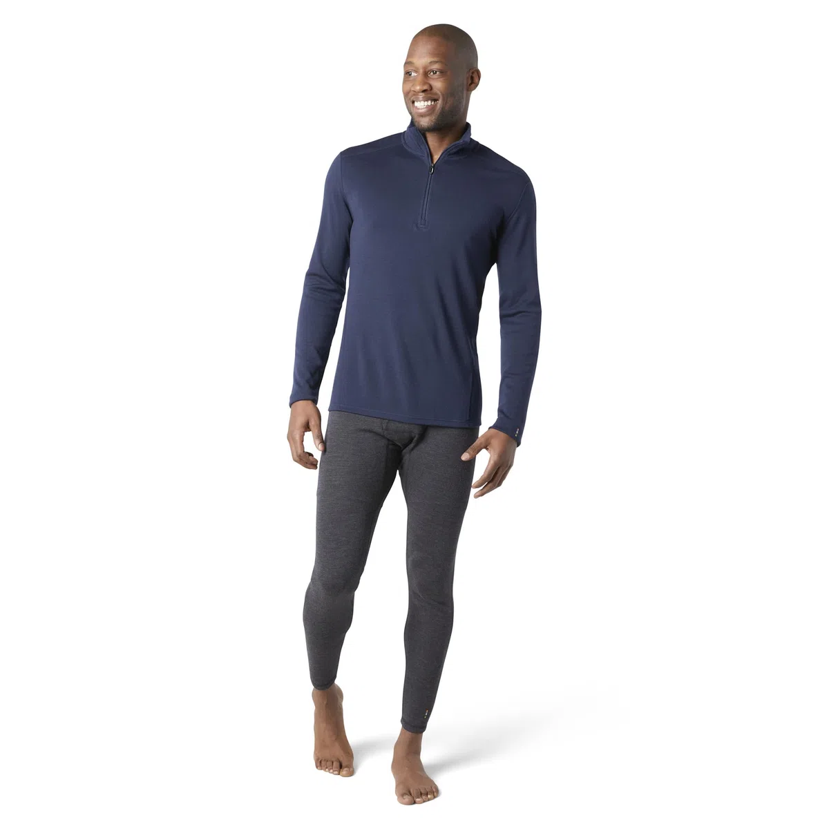 Smartwool Capa base térmica clásica de merino con cremallera de 1/4 para hombre