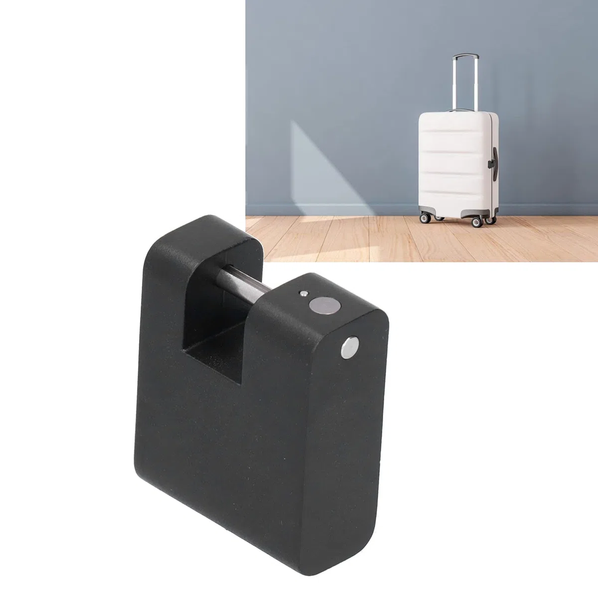 Candado de Huella Digital Robo Cerradura Electrónica para Maleta Mochila Cajón Gabinete Cerradura de Seguridad con Batería de Litio Recargable de 3.7V para un